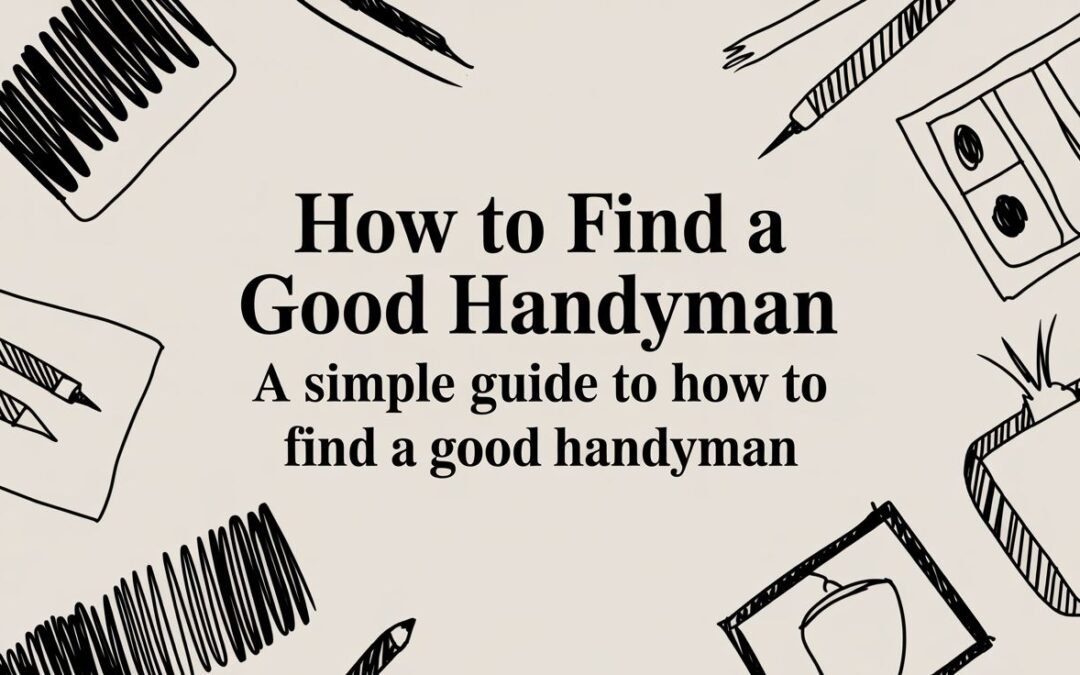 How to Find a Good Handyman: A Simple Guide to how to find a good handyman